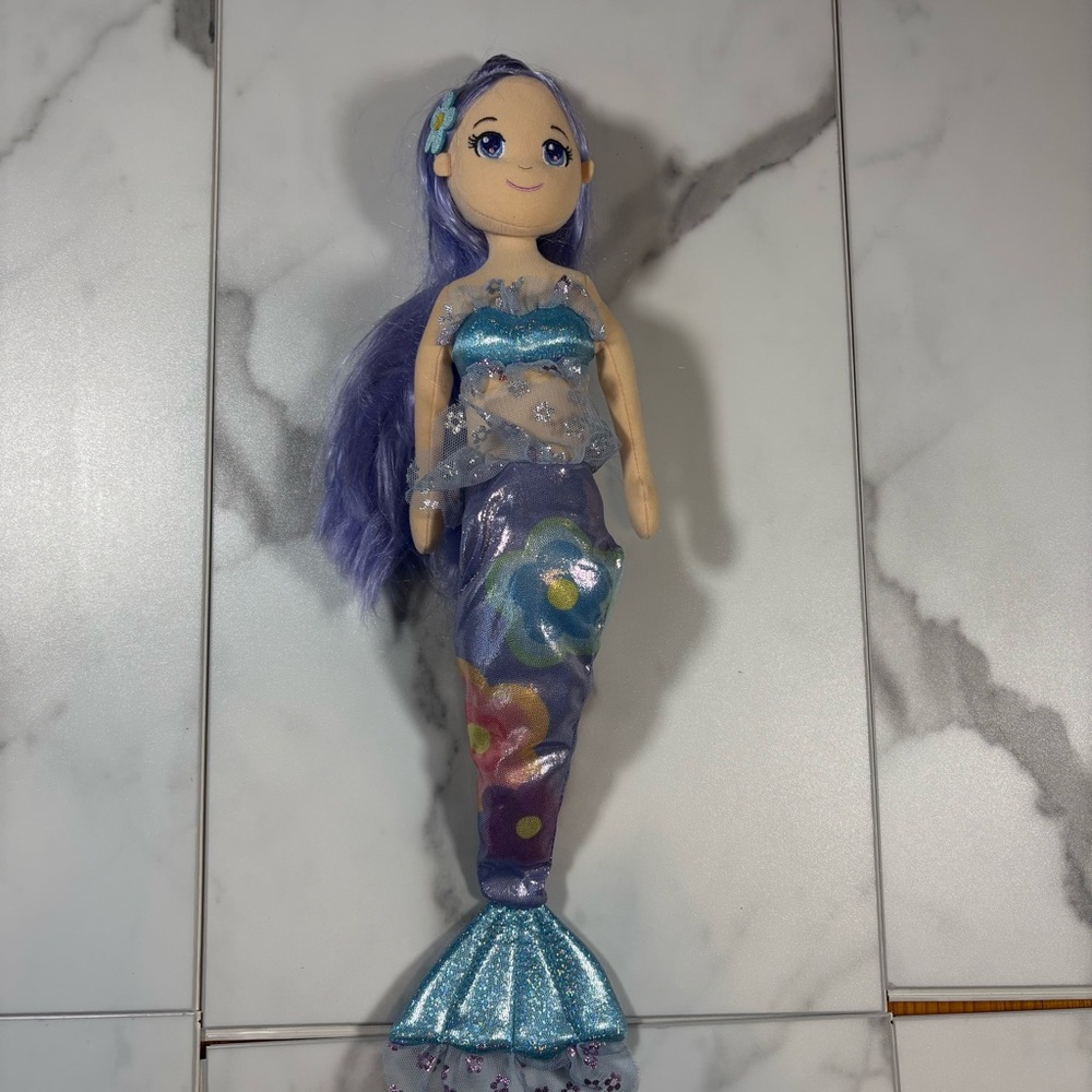 Aurora Sea Sparkles Harmony Mermaid Plush Doll Ivy